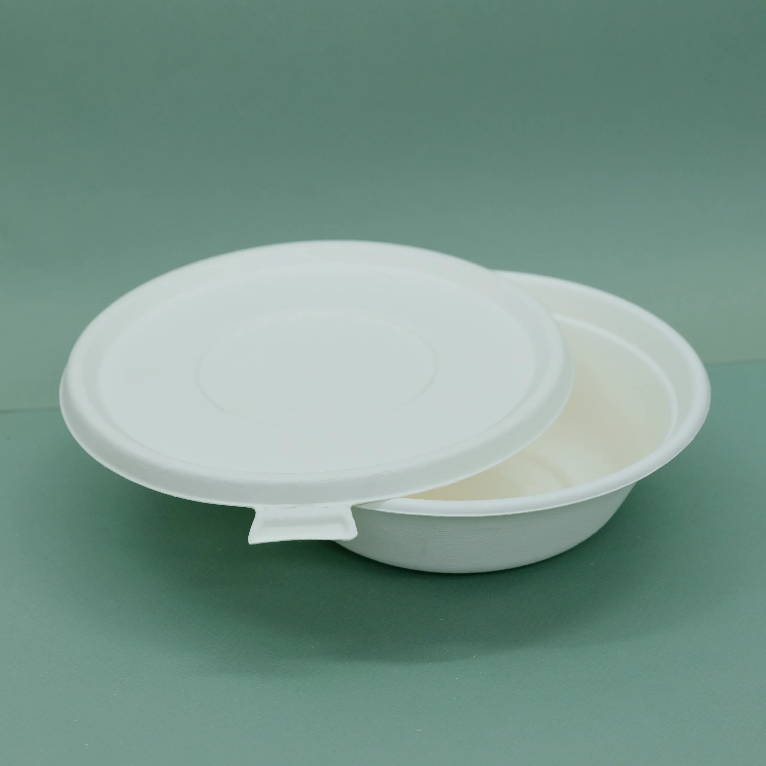 Одноразова глибока кругла миска 950 мл з кришкою 125 шт