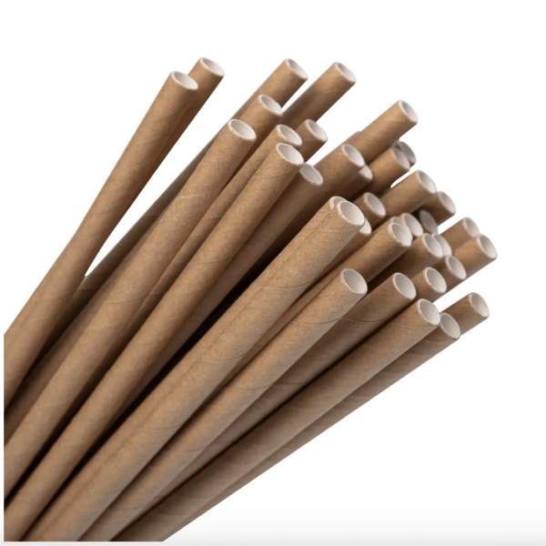 Трубочки паперові крафтові 7х195 200шт/уп